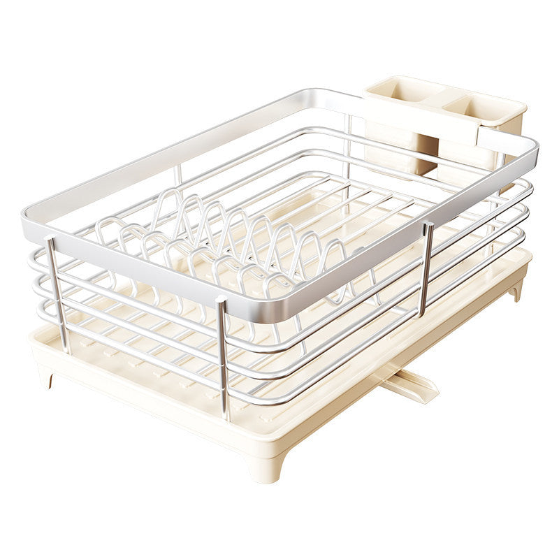 Stainless Steel Plate and Bowl Drying Rack with Removable Drip Tray