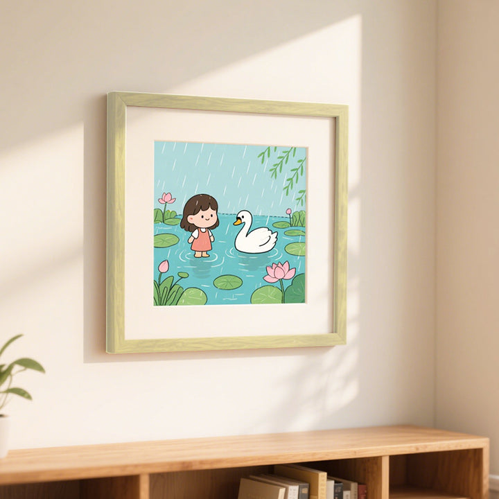 Charming Illustrated Nature Art Frame