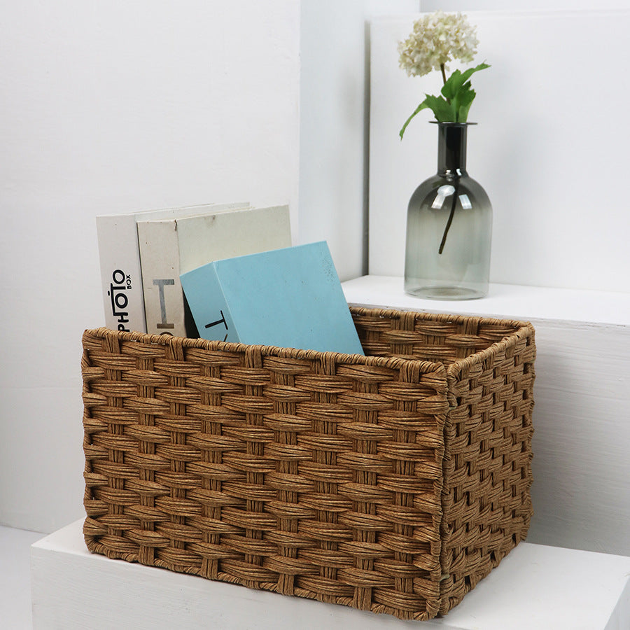 High-quality, woven storage basket