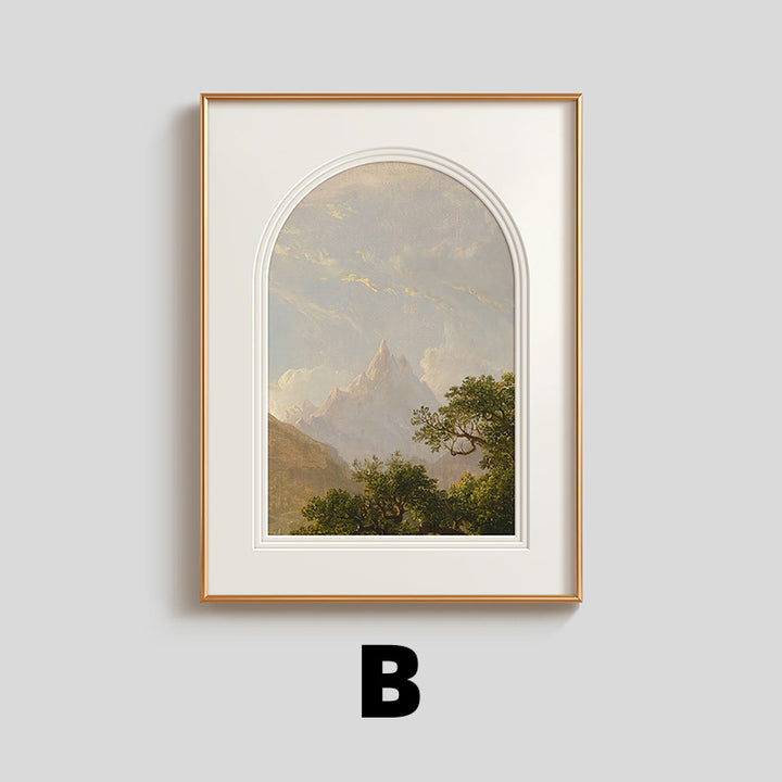 Aesthetic Framed Landscape Art Print