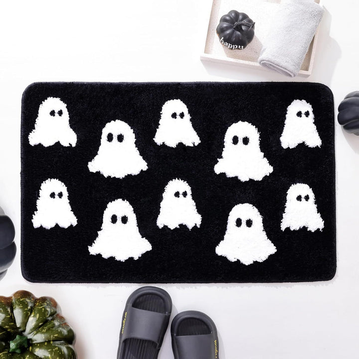 Halloween-Themed Ghost Bath Mat
