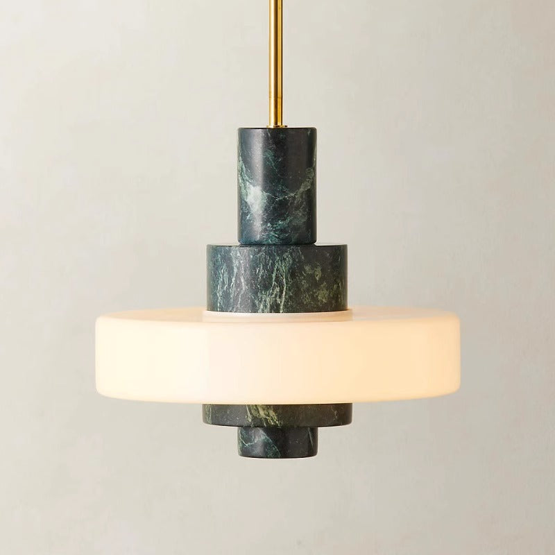 Artistic geometric pendant light