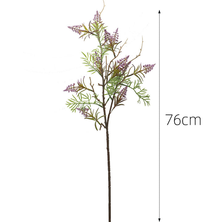 Artificial plant with decorative flowers
