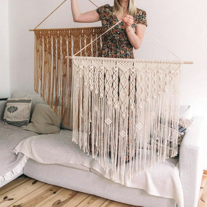 Elegant Macrame Wall Hanging with Artistic Design