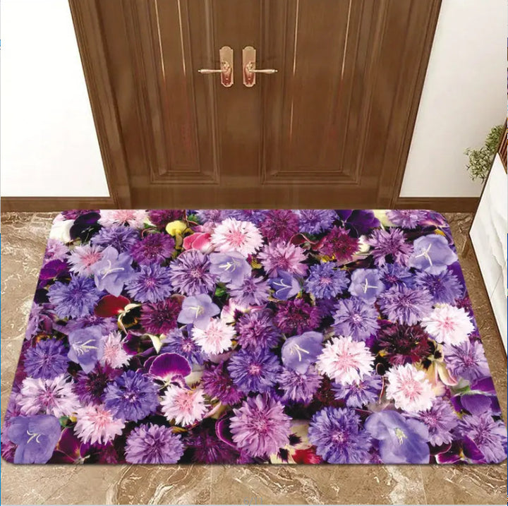 Decorative Floral Area Mat