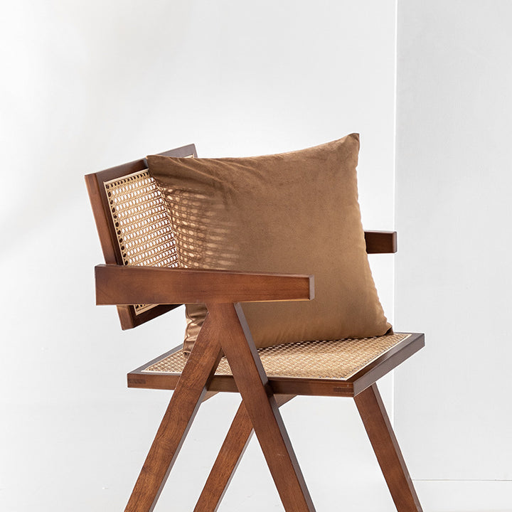 Large decorative cushion with cotton-linen cover and soft inner filling