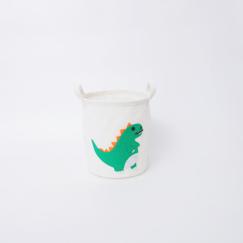 Fun storage basket with dinosaur motif