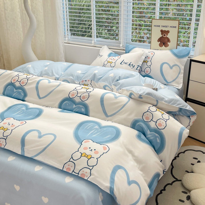 Playful Cartoon Bear Bedding Set