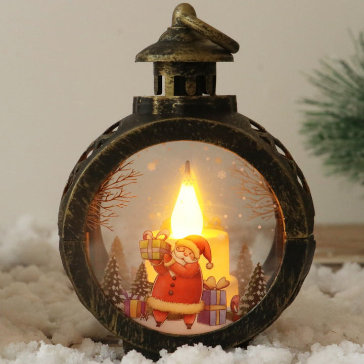Christmas lantern with LED lighting