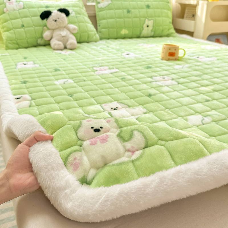 Plush Cartoon-Themed Blanket