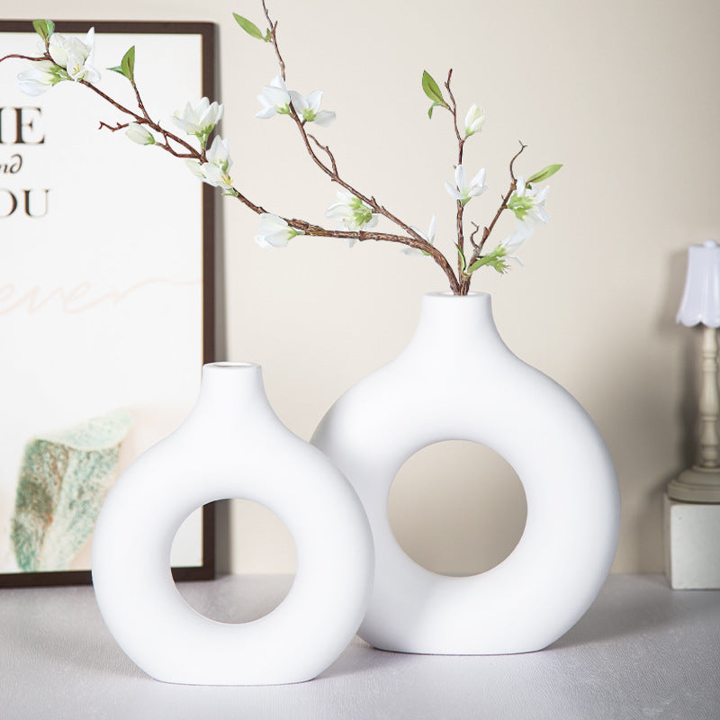 Modern Circular Ceramic Vase