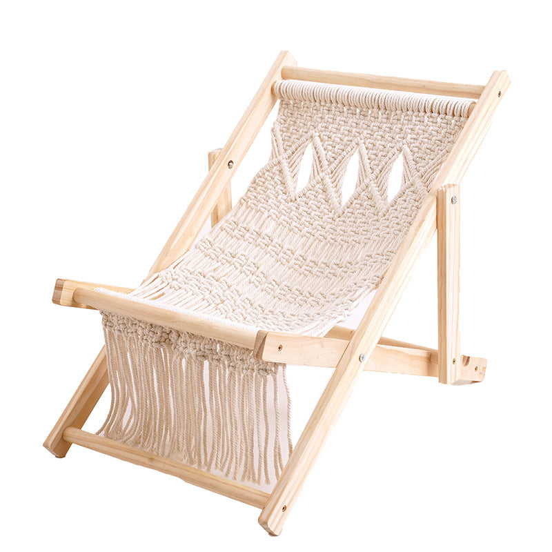 Macrame Folding Lounge Chair