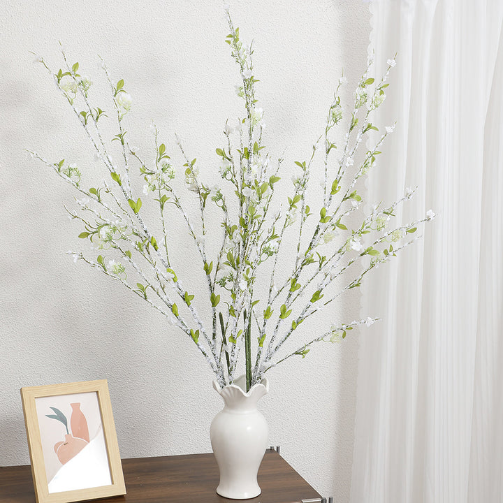 Artificial flower branch with detailed flowers