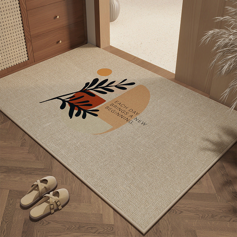 Geometric Patterned Welcome Mat for Home Entryway