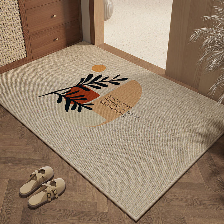 Geometric Patterned Welcome Mat for Home Entryway