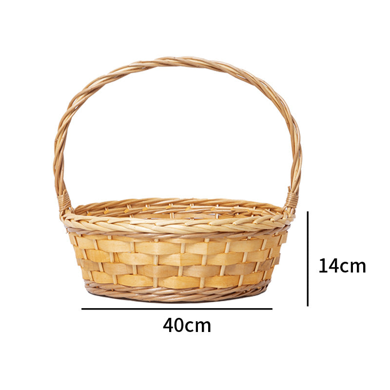 Handmade basket with sturdy handle