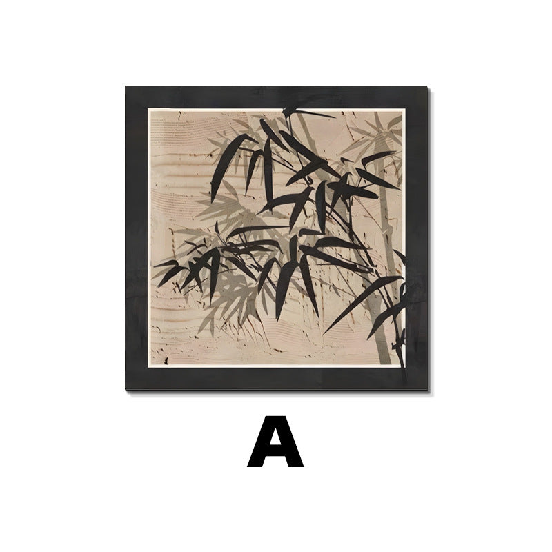 Framed Botanical Bamboo Artwork