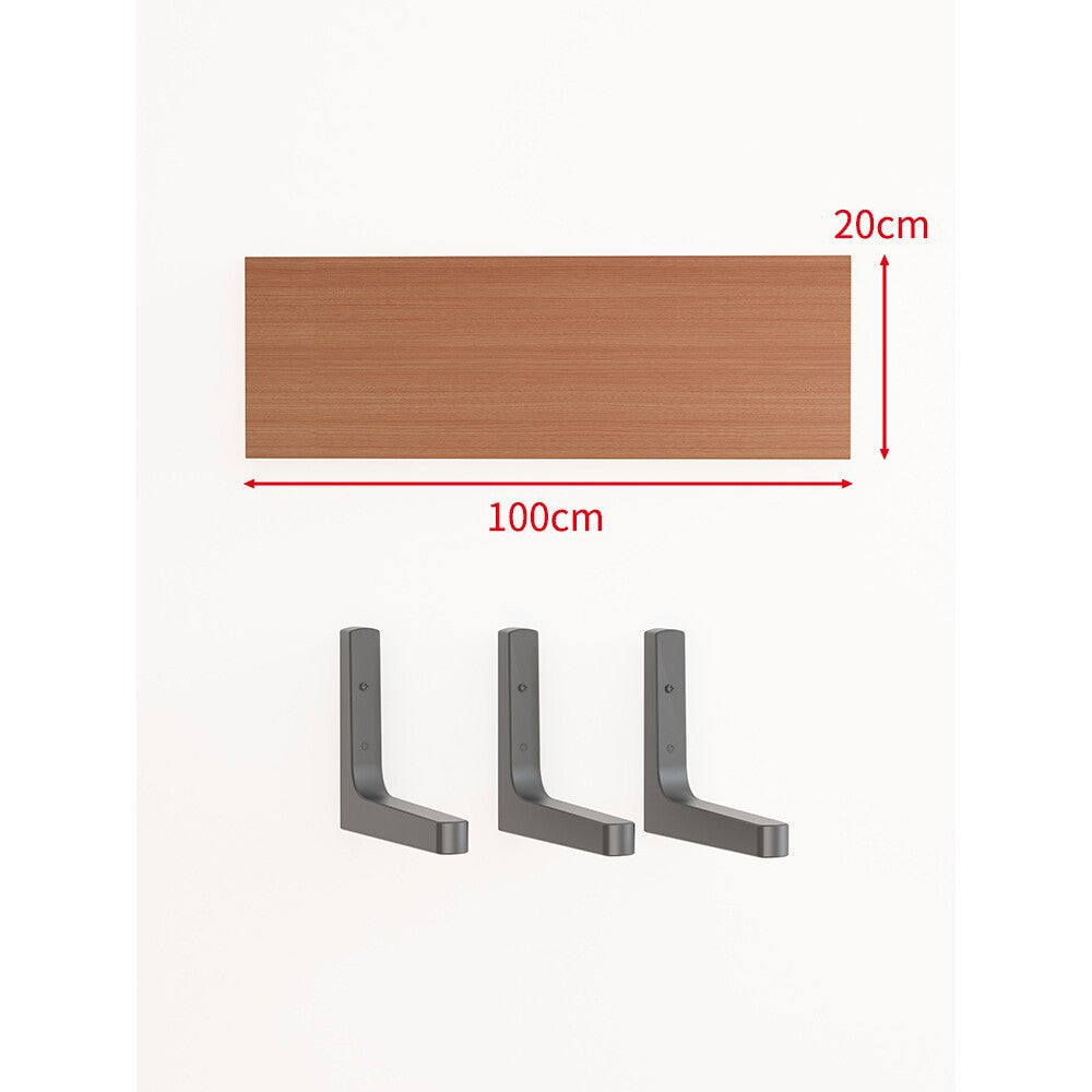 Long Narrow Floating Wall Shelf Kit with Concealed Heavy-Duty Brackets