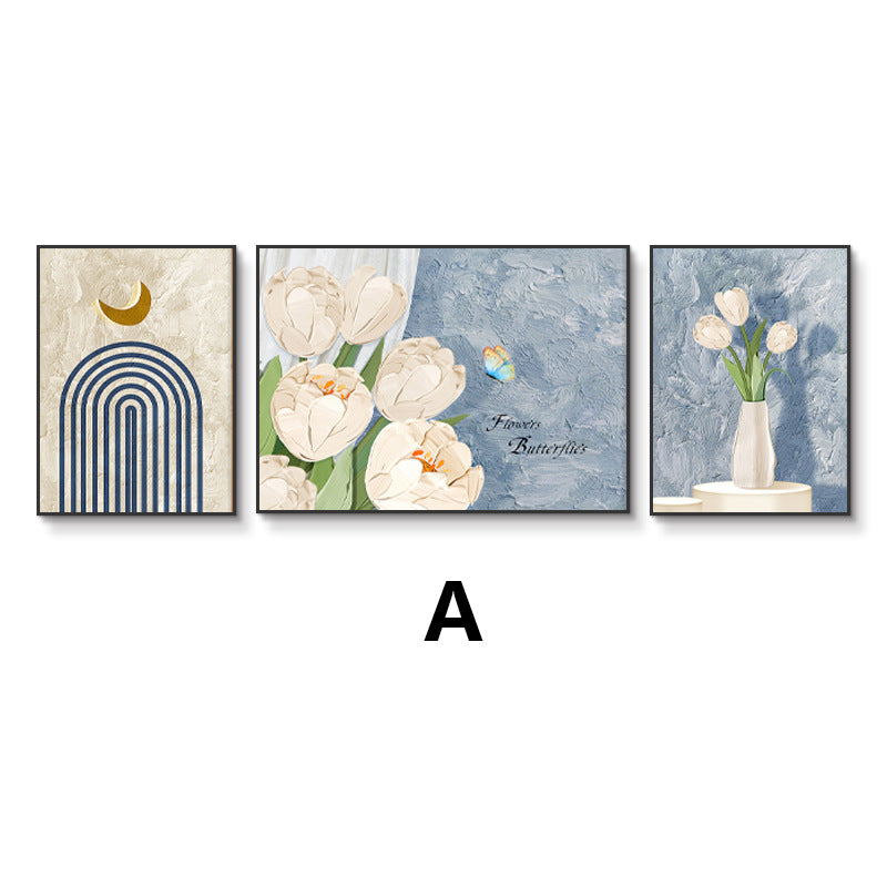 Decorative Framed Triptych Art Print