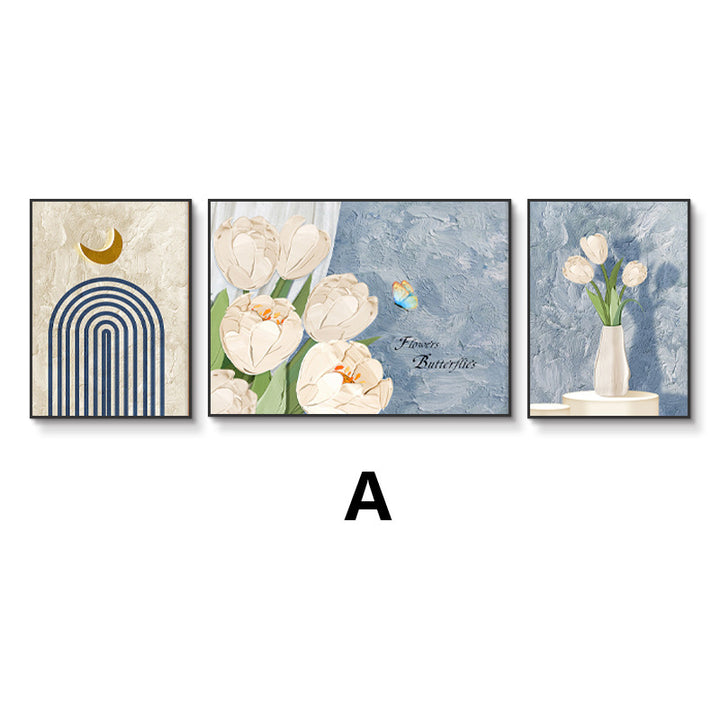 Decorative Framed Triptych Art Print