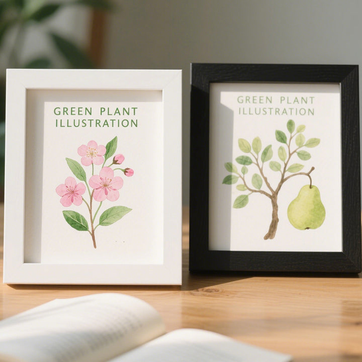 Framed Botanical Illustration Art