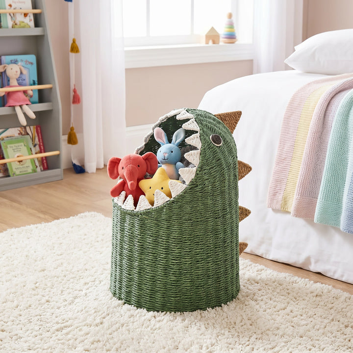 Animal-shaped toy basket