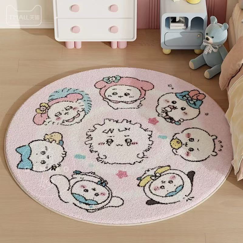 Cartoon-Themed Plush Area Rug