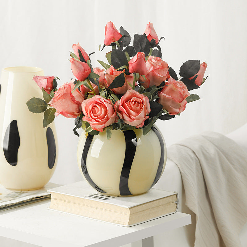 Decorative Floral Arrangement Vase