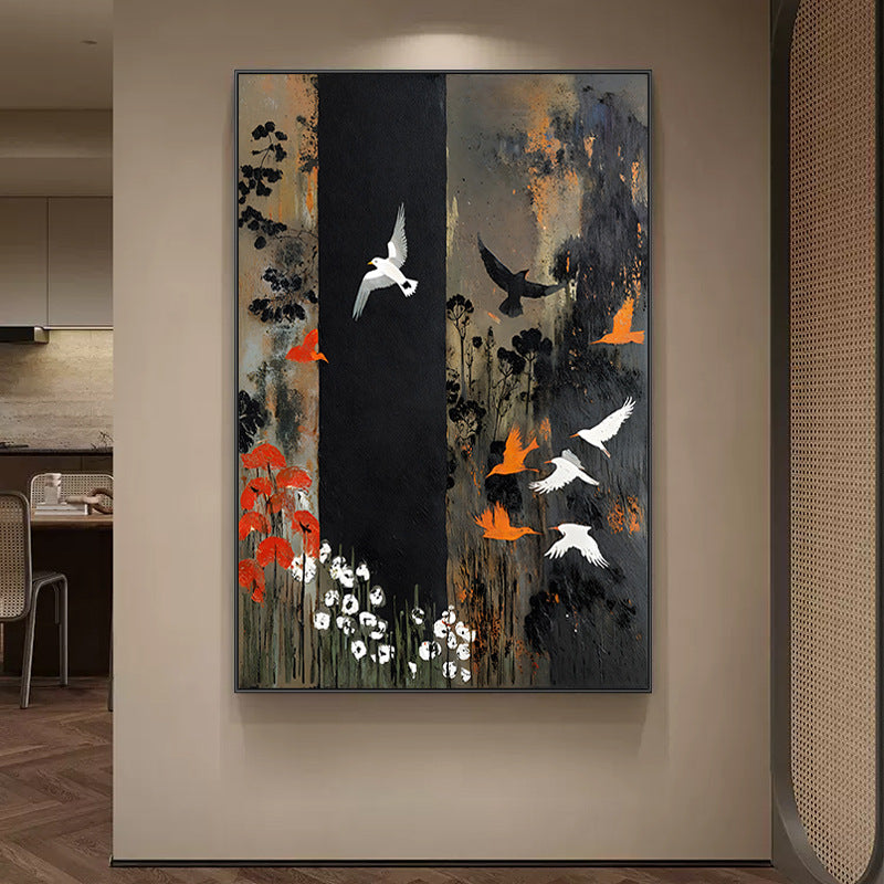 Asian-Inspired Decorative Framed Wall Art