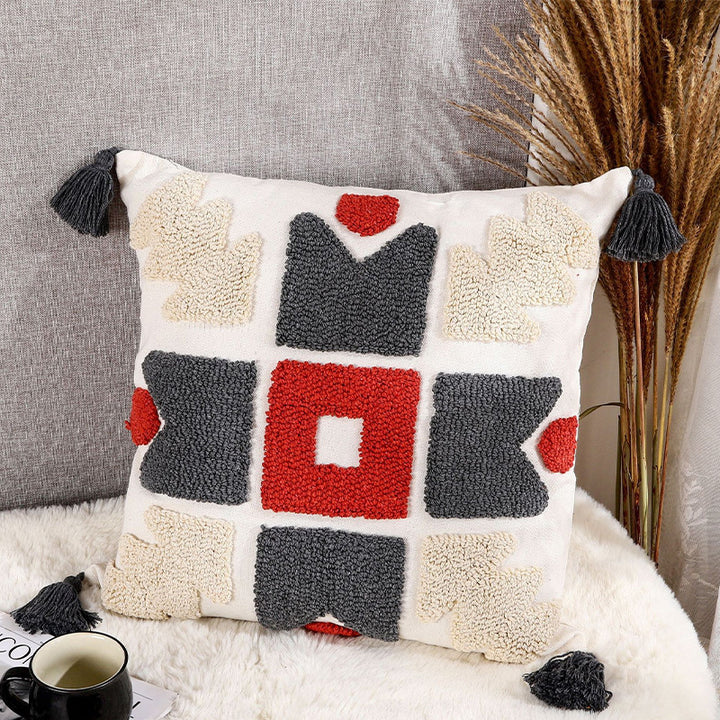 Textured Bohemian Decorative Throw Pillow