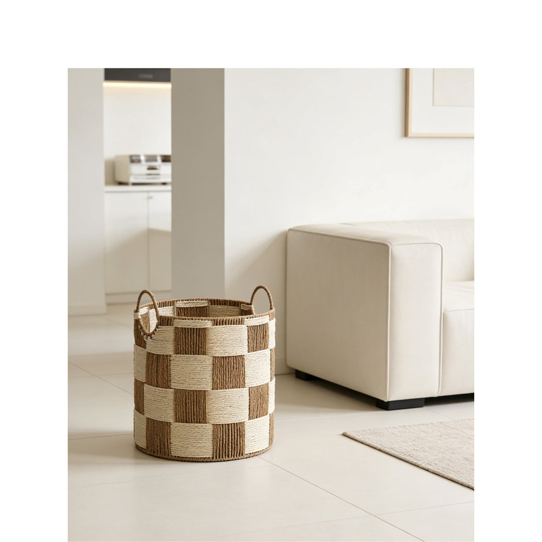 Storage basket with handles