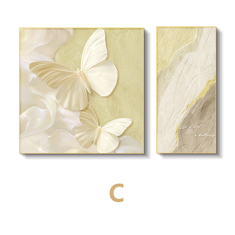 Elegant Butterfly and Floral Wall Art