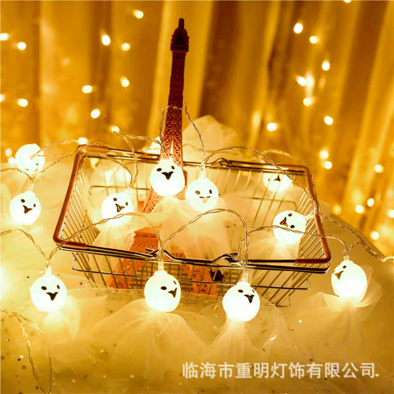 Decorative Halloween LED Pumpkin Ghost Bat String Lights
