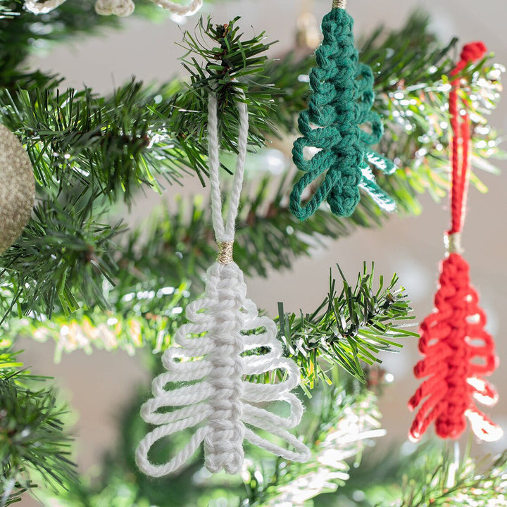 Macrame Christmas Tree Ornament