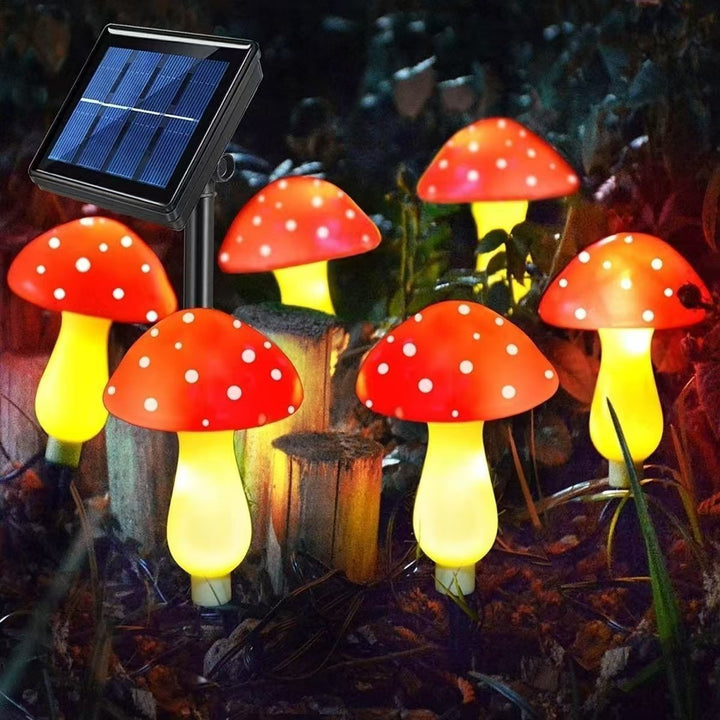 Decorative Solar Mushroom Garden Stake Lights
