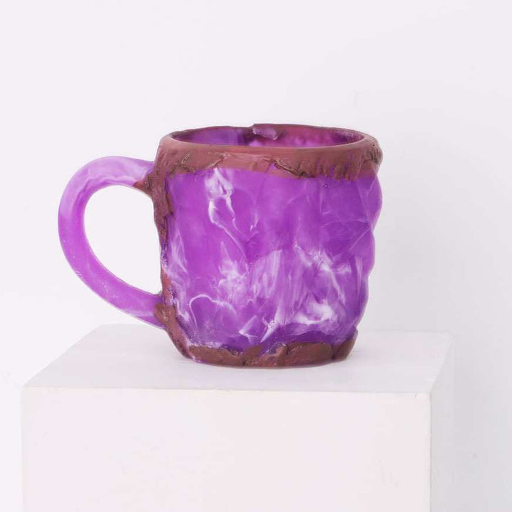 Artistic Stone-Molded Coffee Mug