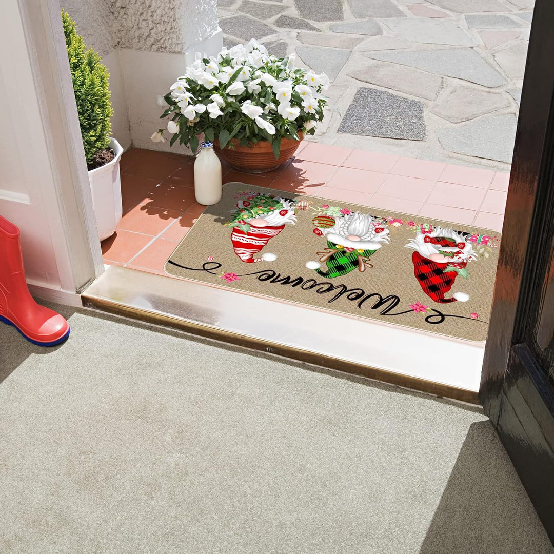Festive Holiday Door Mat