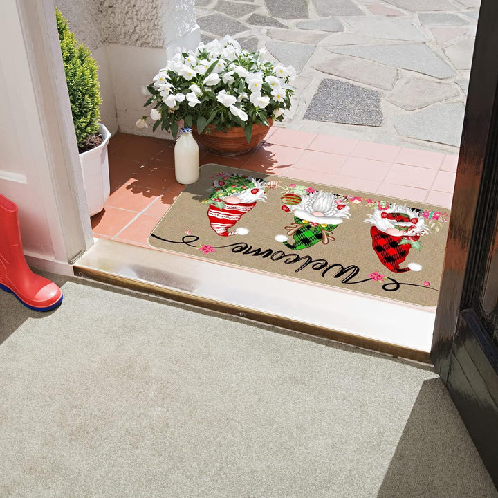 Festive Holiday Door Mat