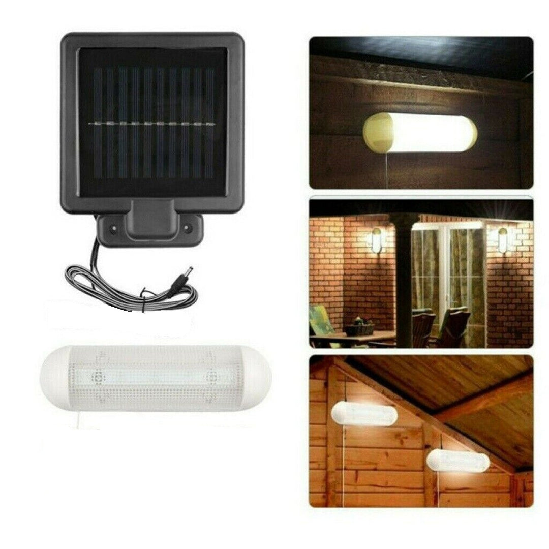 Solar-powered motion-activated security light