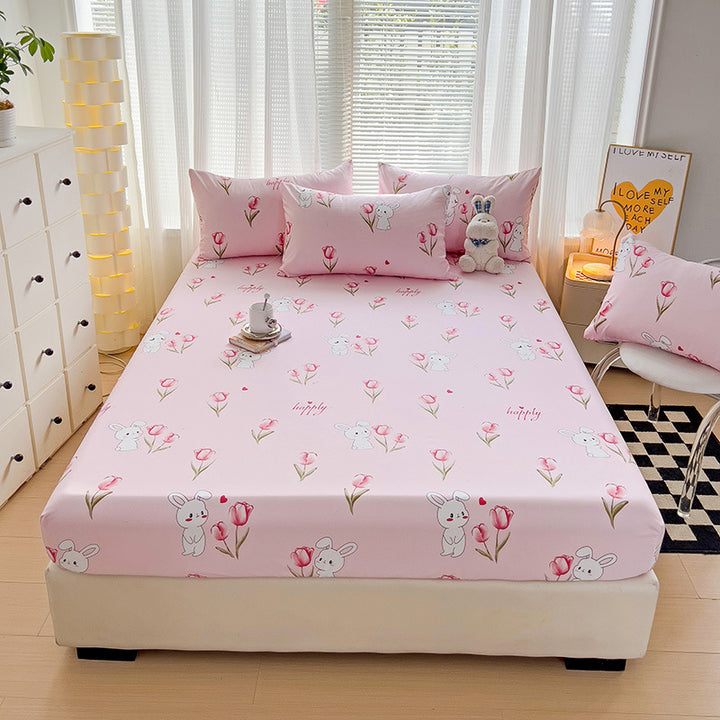 Premium Flannel Plaid Bed Linen Set