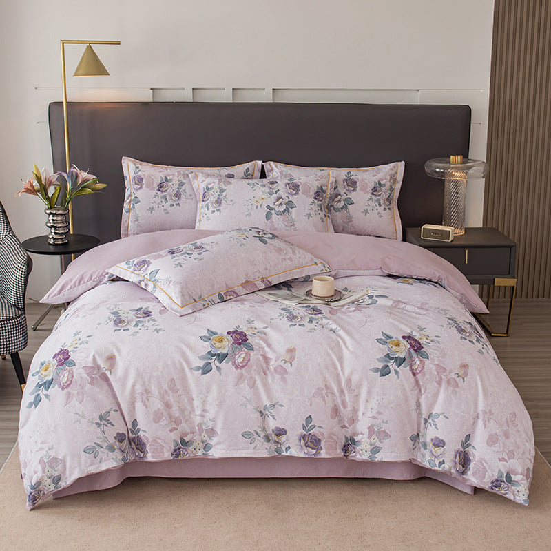 Nature-Inspired Botanical Print Duvet Cover Set