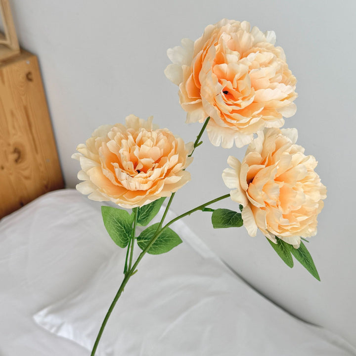 Lifelike Artificial Peony Flower Stem