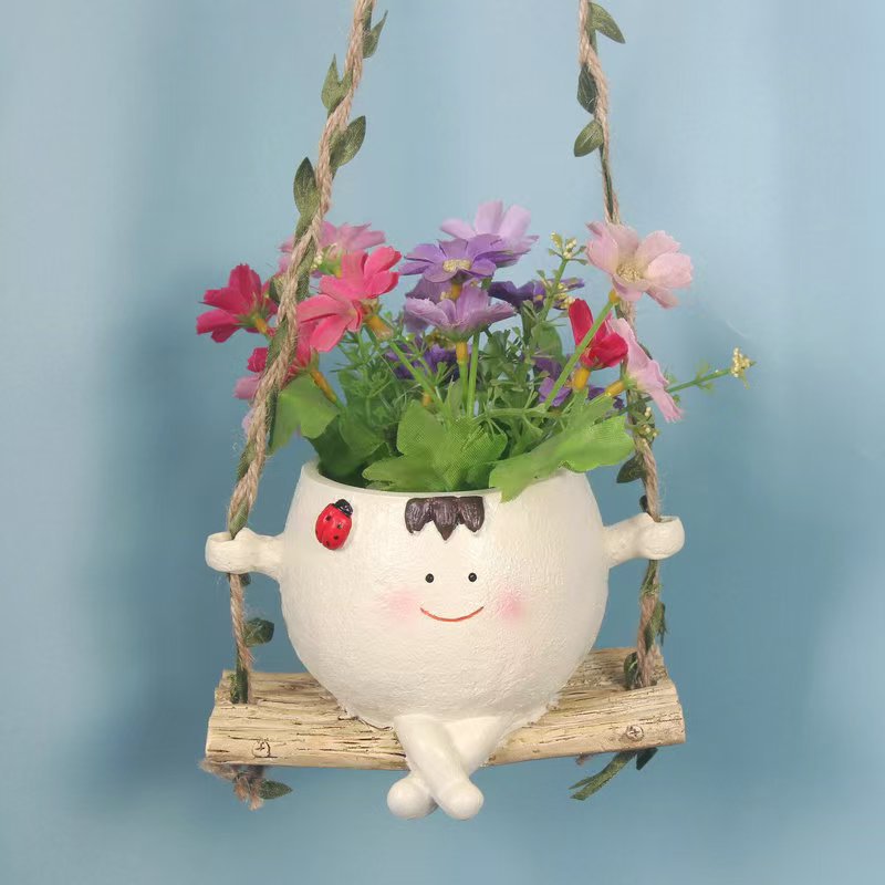 Playful Swinging Planter Holder