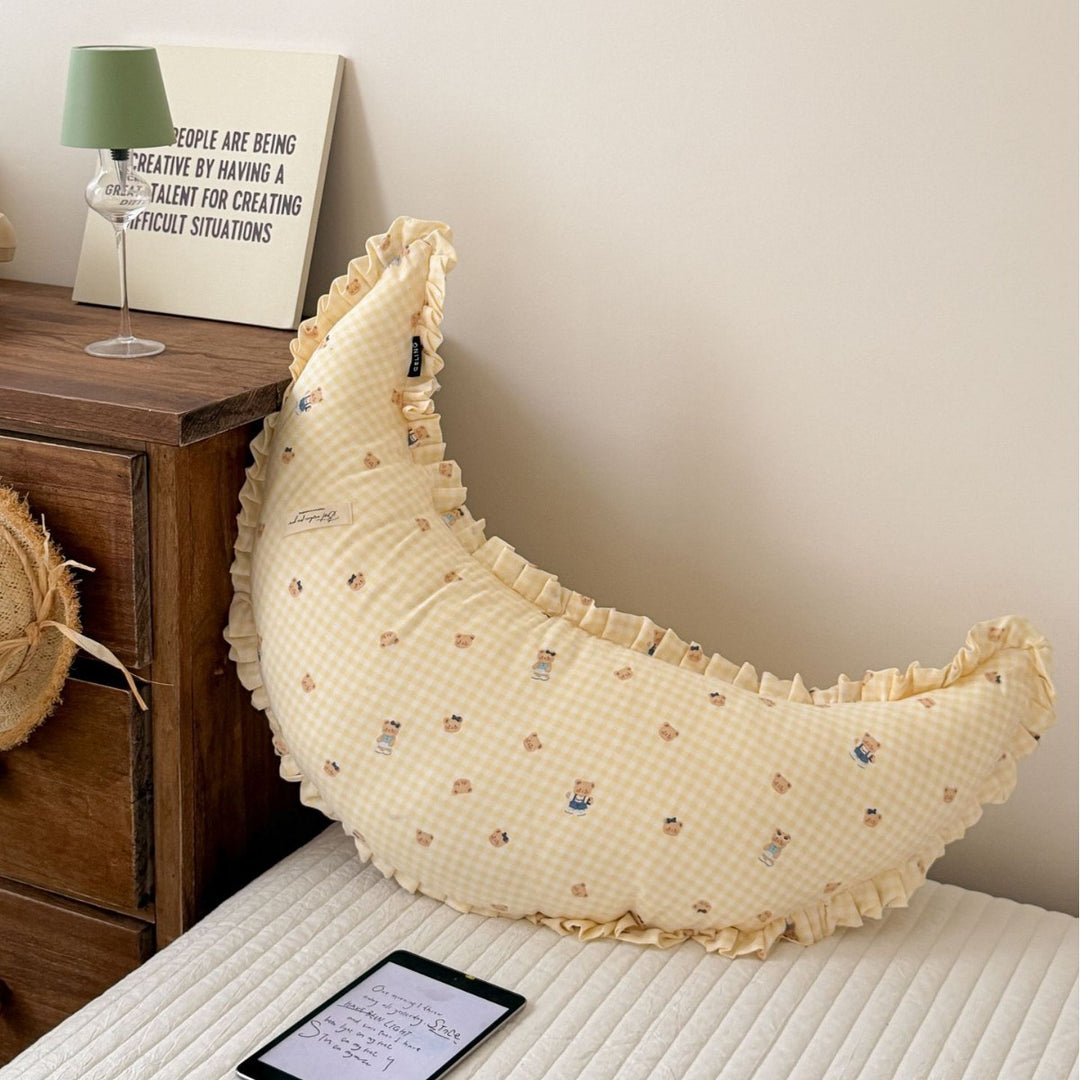 Decorative Moon Shaped Decorative Support Pillow Avarnia