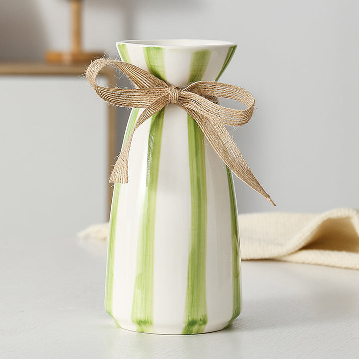 Elegant ceramic vase in vintage style