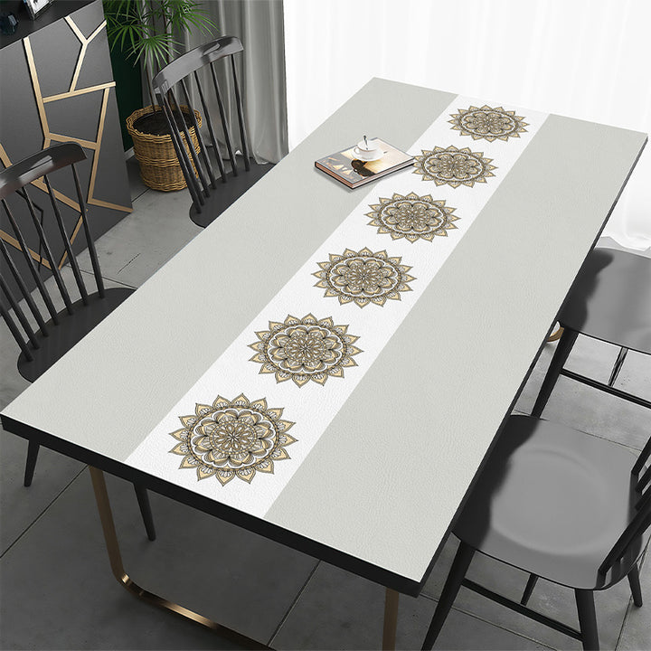Elegant Marble Design Table Runner for Dining