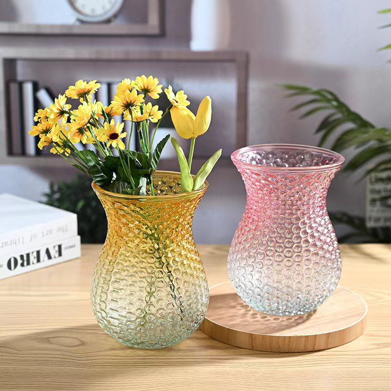 Decorative Textured Glass Vase