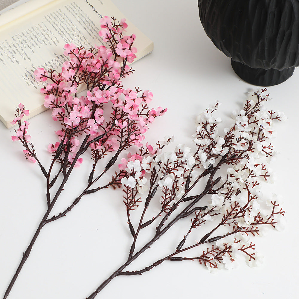 Decorative artificial flower branch