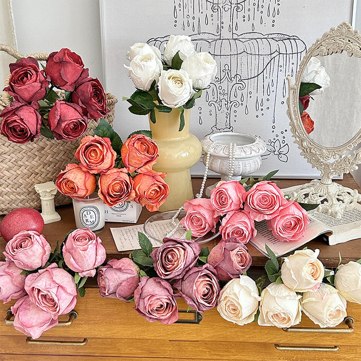 Faux Rose Bouquet