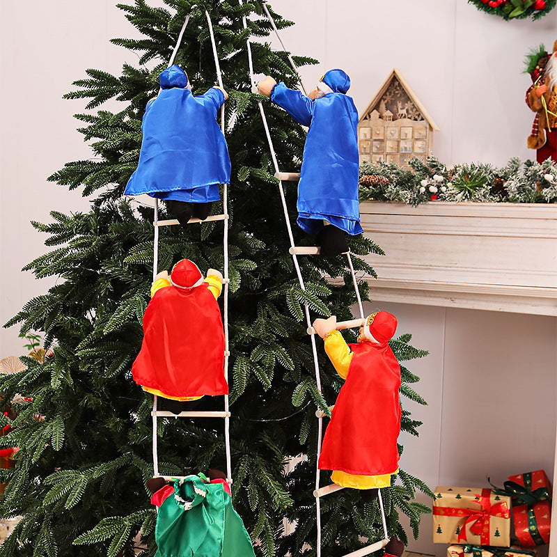 Decorative Climbing Figures with Ladder